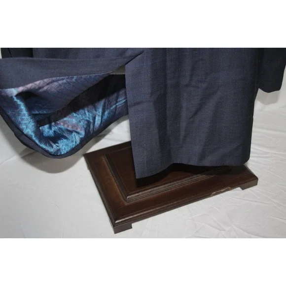 JOE Joseph Abboud Men's 52R Navy Blue Wool Blazer Sport Coat 2 Btn Subtle Check